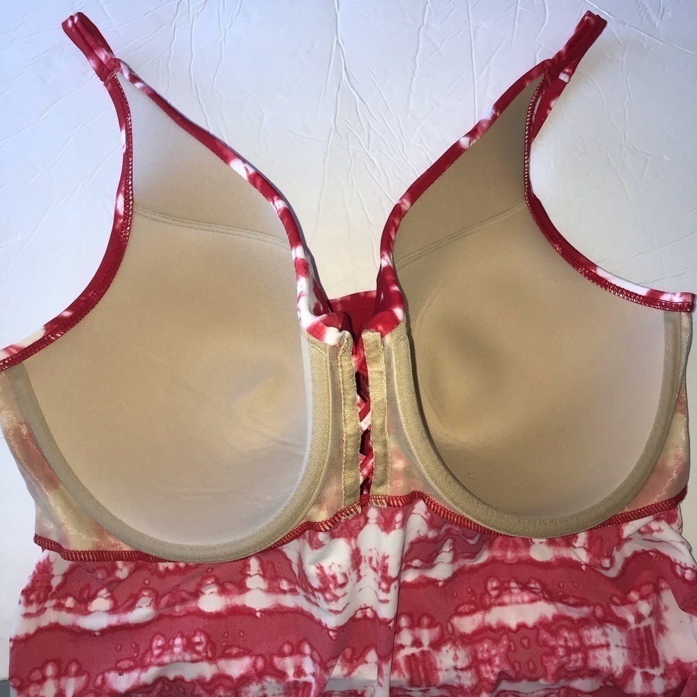 Cacique Swim Tie Dye Tankini Swimsuit Top 44DDD - Picture 8 of 9